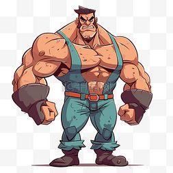 漫画肌肉男图片,力量与美的完美融合